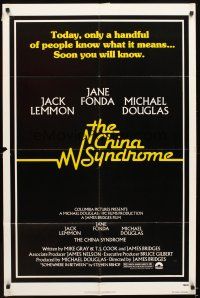 5p150 CHINA SYNDROME 1sh '79 Jack Lemmon, Jane Fonda, Michael Douglas, soon you will know!