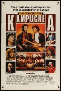 5p165 CONCERT FOR KAMPUCHEA 1sh '81 Paul McCartney, Elvis Costello, The Who, Robert Plant!