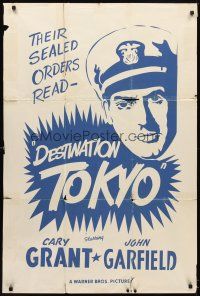 5p211 DESTINATION TOKYO 1sh R40s Cary Grant, John Garfield, their orders were sealed!