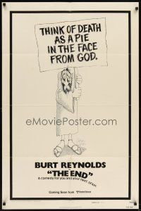 5p263 END style A advance 1sh '78 Gahan Wilson art, death is a pie in the face from god!