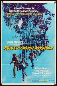 5p275 ESCAPE TO WITCH MOUNTAIN 1sh '75 Disney, they're in a world where they don't belong!