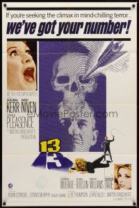 5p287 EYE OF THE DEVIL 1sh '67 Deborah Kerr, David Niven, Sharon Tate, mind-chilling terror!