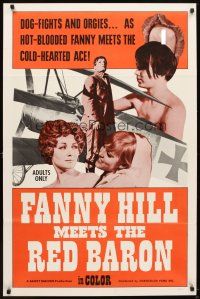 5p297 FANNY HILL MEETS THE RED BARON 1sh '68 Susan Evans, Kristen Steen, dog-fights & orgies!