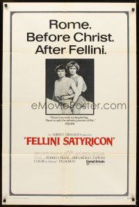 5p307 FELLINI SATYRICON int'l 1sh '70 Federico's Italian cult classic, Rome before Christ!