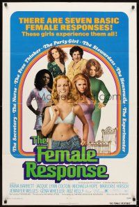 5p309 FEMALE RESPONSE 1sh '72 sexy Jennifer Welles, there are seven basic female responses!