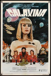 5p367 GALAXINA style B 1sh '80 Dorothy Stratten is a man-made machine with feelings!