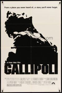 5p370 GALLIPOLI 1sh '81 Peter Weir directed classic, Mark Lee, Mel Gibson!