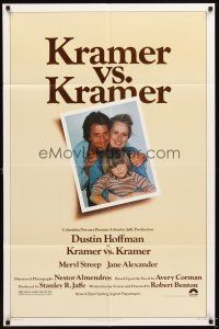 5p501 KRAMER VS. KRAMER 1sh '79 Dustin Hoffman, Meryl Streep, child custody & divorce!