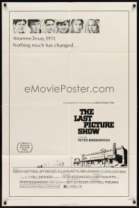 5p511 LAST PICTURE SHOW 1sh '71 Peter Bogdanovich, Jeff Bridges, Ellen Burstyn, Tim Bottoms