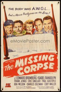 5p574 MISSING CORPSE 1sh '45 the body was A.W.O.L. and a house party was on the loose!