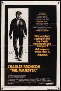 5p587 MR. MAJESTYK 1sh '74 full-length Charles Bronson, written by Elmore Leonard!