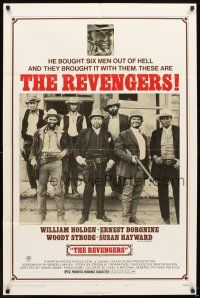 5p722 REVENGERS style B 1sh '72 Daniel Mann directed, William Holden, Ernest Borgnine, Woody Strode