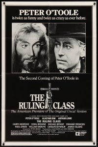 5p746 RULING CLASS 1sh R83 crazy Peter O'Toole thinks he is Jesus, directed by Peter Medak