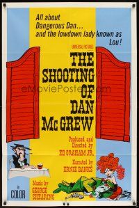 5p785 SHOOTING OF DAN McGREW 1sh '65 Dangerous Dan & the lowdown lady known as Lou!