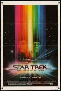 5p828 STAR TREK advance 1sh '79 cool art of William Shatner & Leonard Nimoy by Bob Peak!