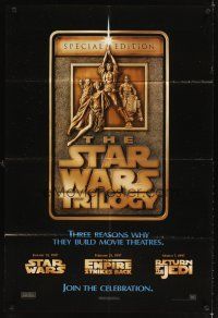 5p835 STAR WARS TRILOGY 1sh '97 George Lucas, Empire Strikes Back, Return of the Jedi