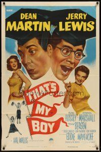 5p888 THAT'S MY BOY 1sh '51 college students Dean Martin & Jerry Lewis!