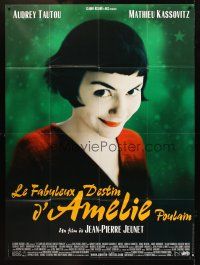 5r437 AMELIE French 1p '01 Jean-Pierre Jeunet, great close up of Audrey Tautou by Laurent Lufroy!