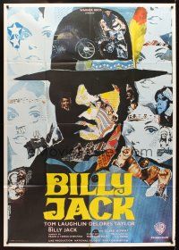 5r456 BILLY JACK French 1p '71 Tom Laughlin, Delores Taylor, great colorful Ermanno Iaia art!