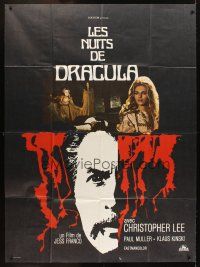 5r493 COUNT DRACULA French 1p '71 directed by Jesus Franco, Christoper Lee as the vampire!