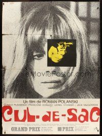 5r500 CUL-DE-SAC style A French 1p '66 Roman Polanski, super close up of Francoise Dorleac + gun!