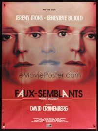 5r506 DEAD RINGERS French 1p '88 Jeremy Irons & Genevieve Bujold, directed by David Cronenberg!