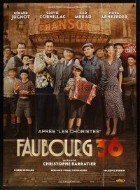 5r535 FAUBOURG 36 French 1p '07 great portrait of top cast standing in front of theater!