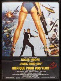 5r544 FOR YOUR EYES ONLY French 1p '81 no one comes close to Roger Moore as James Bond 007!