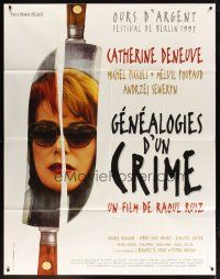 5r552 GENEALOGIES D'UN CRIME French 1p '97 cool image of Catherine Deneuve by Pierre Collier!