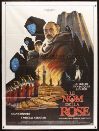 5r687 NAME OF THE ROSE French 1p '86 Sean Connery, different art by Philippe Druillet & Gayout!