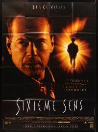 5r759 SIXTH SENSE French 1p '99 Bruce Willis, Haley Joel Osment, directed by M. Night Shyamalan!