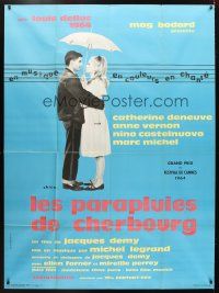 5r792 UMBRELLAS OF CHERBOURG French 1p '64 Catherine Deneuve, directed by Jacques Demy, Chica art!