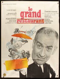 5r805 WHAT'S COOKING IN PARIS style B French 1p '66 Jacques Besnard, Louis de Funes, Bourduge art!