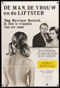 5r394 3 INTO 2 WON'T GO export French 31x47 '69 Rod Steiger, sexy Claire Bloom & her black book!