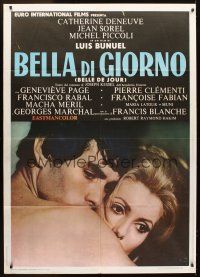 5r167 BELLE DE JOUR Italian 1p '67 Luis Bunuel, close up of sexy Catherine Deneuve & Sorel!
