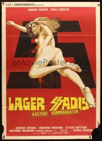 5r176 CAPTIVE WOMEN II: ORGIES OF THE DAMNED Italian 1p '76 Aller art of naked girl & swastika!