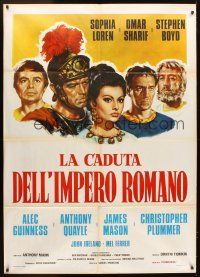 5r188 FALL OF THE ROMAN EMPIRE Italian 1p R70s Anthony Mann, Sophia Loren, different art!