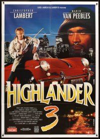5r201 HIGHLANDER 3 Italian 1p '96 Christopher Lambert, chosen to protect all that is good!