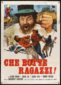 5r232 RETURN OF SHANGHAI JOE Italian 1p '74 Klaus Kinski, Cheen Lie, wacky spaghetti western art!