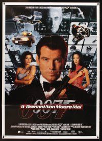 5r251 TOMORROW NEVER DIES Italian 1p '97 Pierce Brosnan as James Bond, Teri Hatcher, Michelle Yeoh