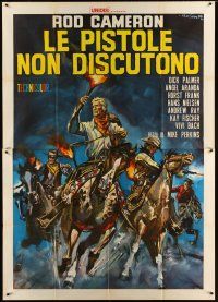 5r107 BULLETS DON'T ARGUE Italian 2p '64 art of Rod Cameron & cowboys by Rodolfo Gasparri!