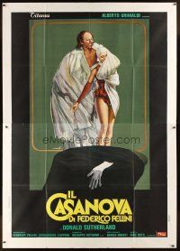 5r123 FELLINI'S CASANOVA Italian 2p '76 Il Casanova di Federico Fellini, different Ciriello art!