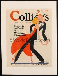5r035 COLLIER'S magazine cover December 17, 1932 cool art of dancing couple by George De Zayas!