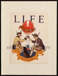5r048 LIFE MAGAZINE magazine cover July 6, 1922 Penfield art of 1776 & 1922 soldier having tea!