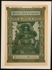 5r050 WOMAN'S HOME COMPANION magazine cover December 1897 cool Christmas art by J.C. Leyendecker!