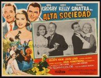 5r062 HIGH SOCIETY Mexican LC '56 Frank Sinatra, Bing Crosby, Grace Kelly & Celeste Holm!