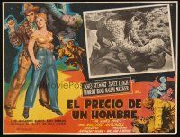 5r075 NAKED SPUR Mexican LC '53 Robert Ryan, sexy Janet Leigh, James Stewart in border art!