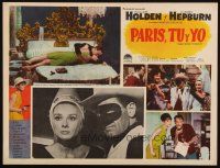 5r077 PARIS WHEN IT SIZZLES Mexican LC '64 Audrey Hepburn & William Holden in Lone Ranger costume!