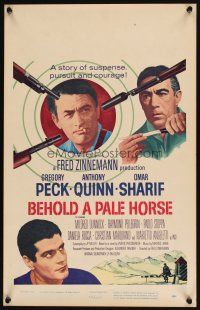 5r270 BEHOLD A PALE HORSE WC '64 Gregory Peck, Anthony Quinn, Sharif, from Pressburger's novel!
