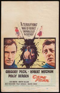 5r277 CAPE FEAR WC '62 Gregory Peck, Robert Mitchum, Polly Bergen, classic film noir!